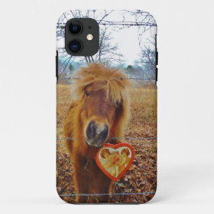 Valentine Heart Miniature brown Horse Case-Mate iPhone Case