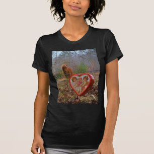 Valentine Heart Miniature brown Horse T-Shirt