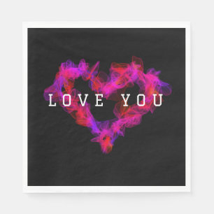 Valentine Heart Paper Napkins