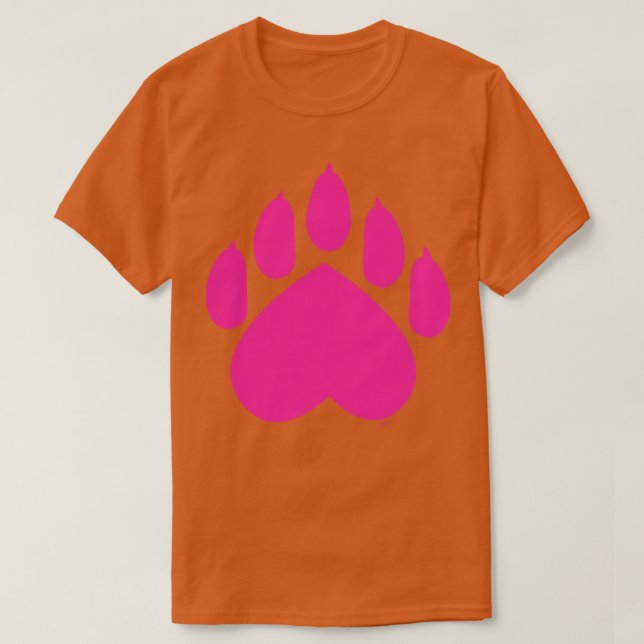 Valentine Heart Paw T-Shirt (Design Front)
