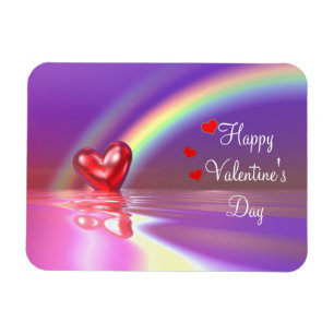 Valentine Heart Reflections Magnet