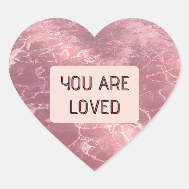 Valentine Heart Sticker Show Someone You Care (Front)