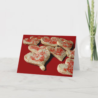 Valentine Heart Sugar Cookies Holiday Card, ZSSPG Card