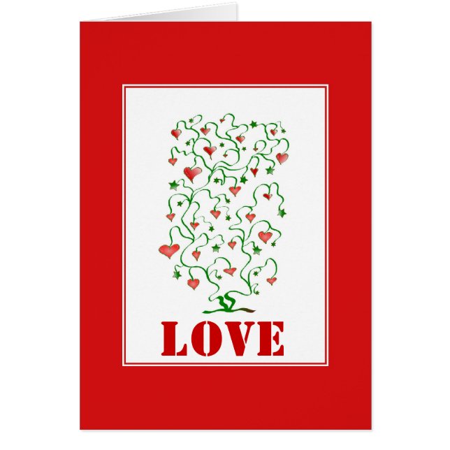 Valentine Heart Tree - Customisable (Front)