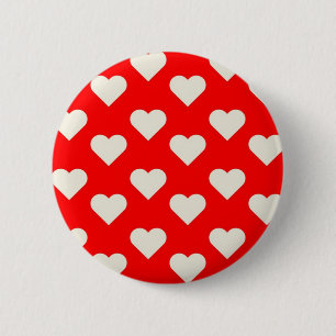 Valentine Hearts 6 Cm Round Badge