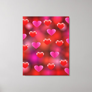Valentine Hearts Canvas Print