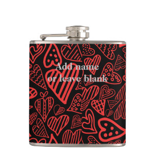 Valentine_hearts car pocket flask