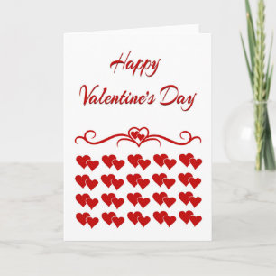 Valentine Hearts Card