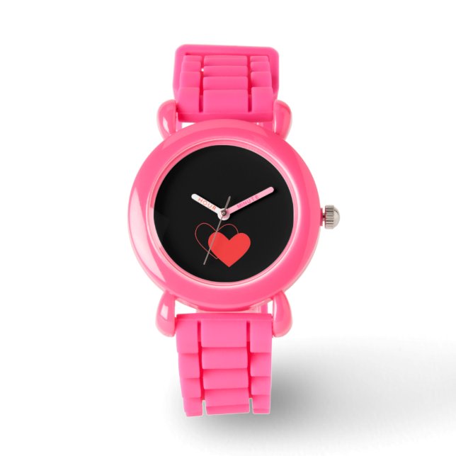  valentine hearts design  watch (Front)