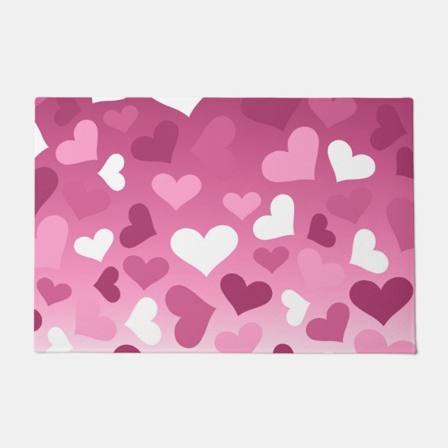 Valentine Hearts Doormat (Front)