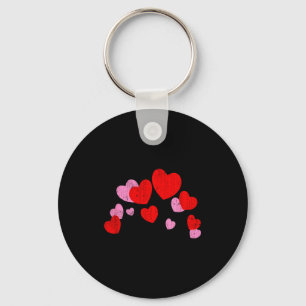Valentine Hearts Funny Party Valentines Day  Key Ring