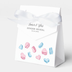 Valentine Hearts Gender Reveal Party Favor Box