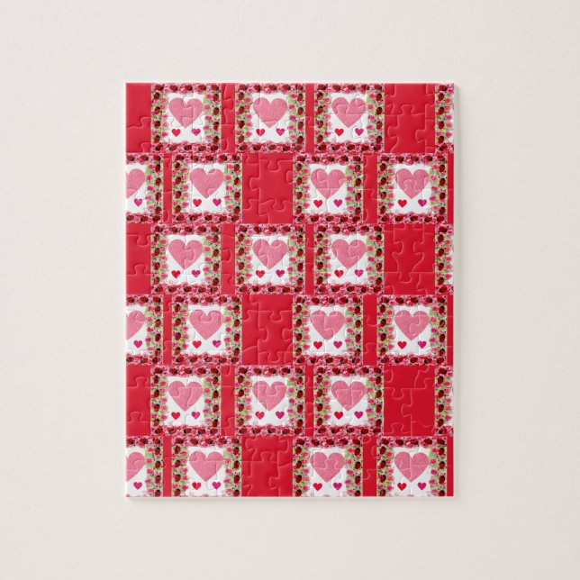 Valentine Hearts Jigsaw Puzzle (Vertical)
