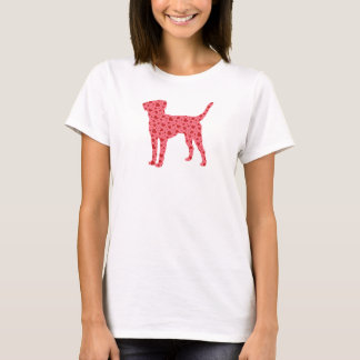 Valentine Hearts Labrador Retriever T-Shirt