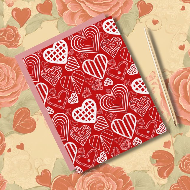 Valentine Hearts Love Red White (Creator Uploaded)