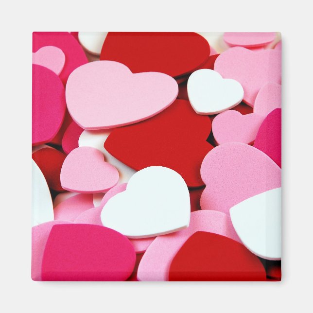 Valentine hearts magnet (Front)
