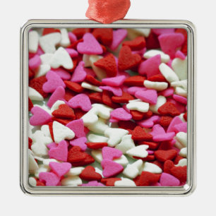 Valentine Hearts Metal Tree Decoration