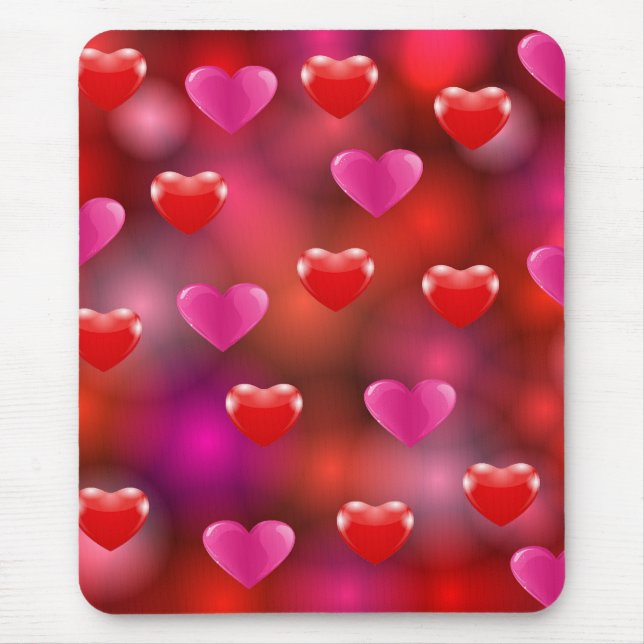 Valentine Hearts   Mouse Pad (Front)