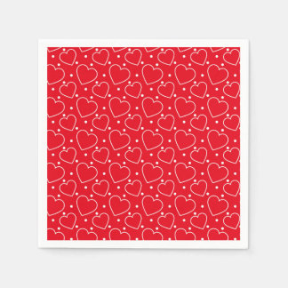 Valentine Hearts Paper Napkins