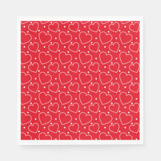 Valentine Hearts Paper Napkins