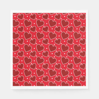 Valentine Hearts Paper Napkins