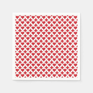 Valentine Hearts Paper Napkins