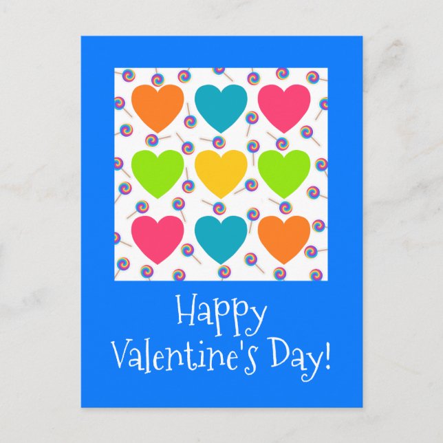 Valentine hearts pattern for Child by Jo Images Postcard (Front)