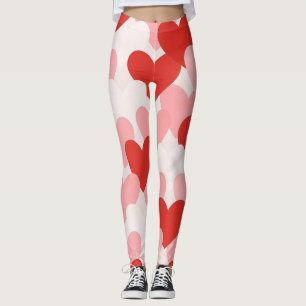 Valentine Hearts pattern Mug Leggings