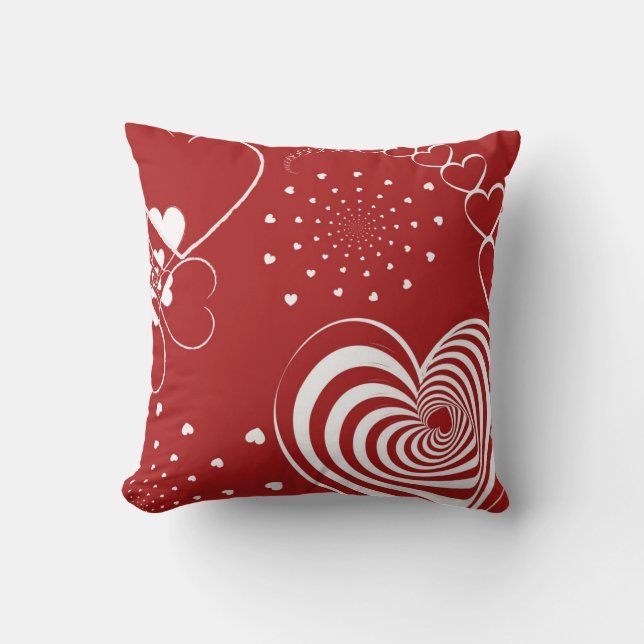 Valentine Hearts Pillow (Front)