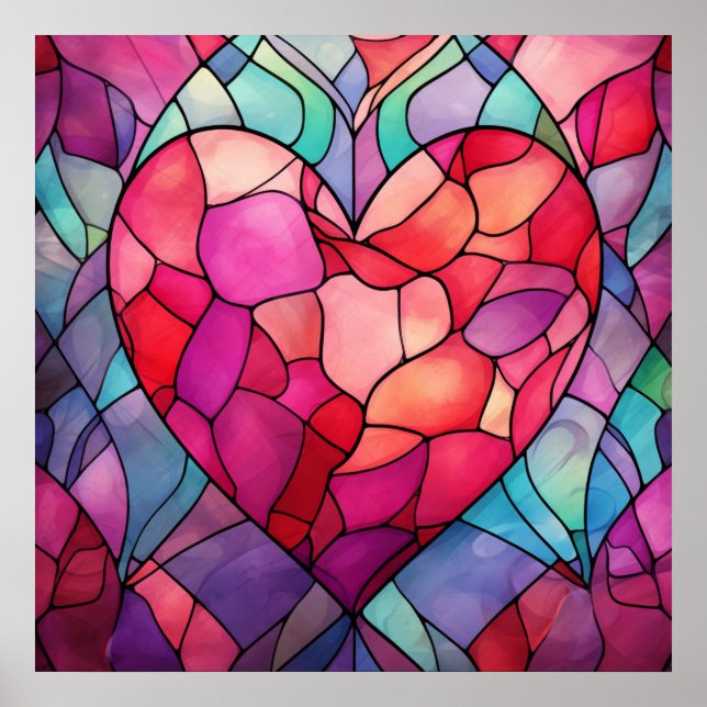 Valentine Hearts Poster (Front)