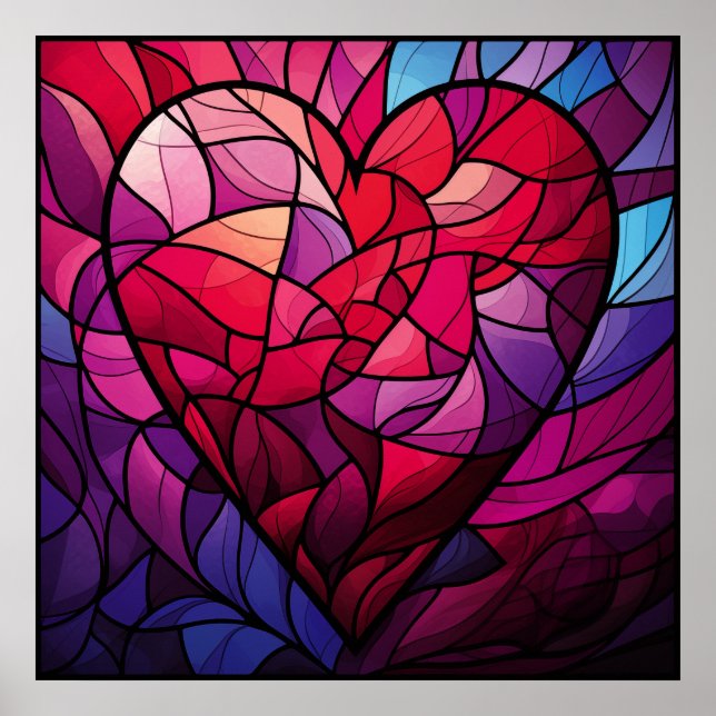 Valentine Hearts Poster (Front)