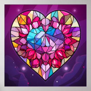 Valentine Hearts Poster