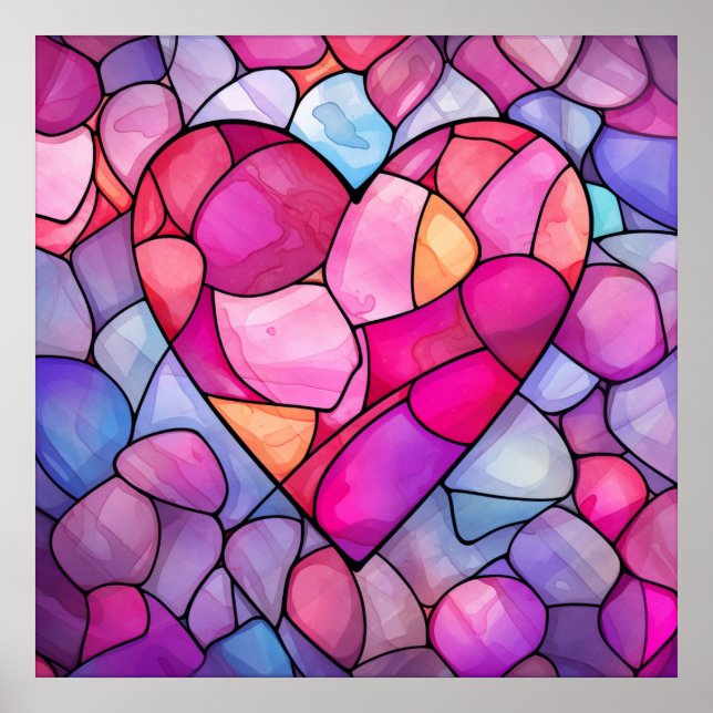 Valentine Hearts Poster (Front)