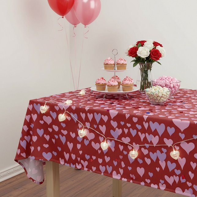Valentine hearts tablecloth (Creator Uploaded)