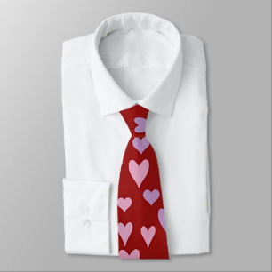 Valentine hearts  tie