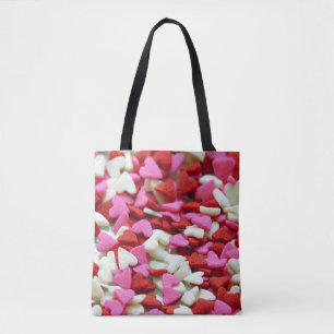 Valentine Hearts Tote Bag