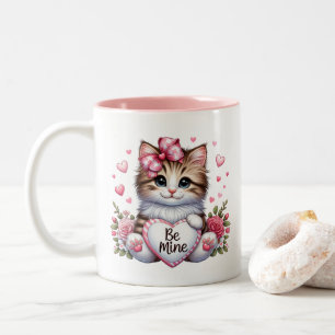 Valentine Hearts Two-Tone Coffee Mug