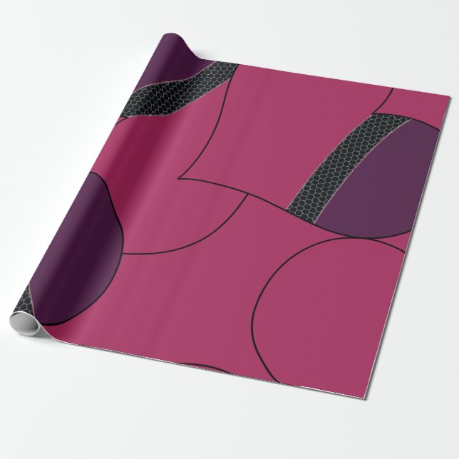 Valentine Hearts Wrapping Paper (Unrolled)
