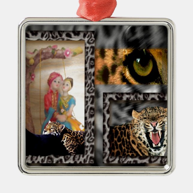 Valentine Hero Metal Tree Decoration (Front)