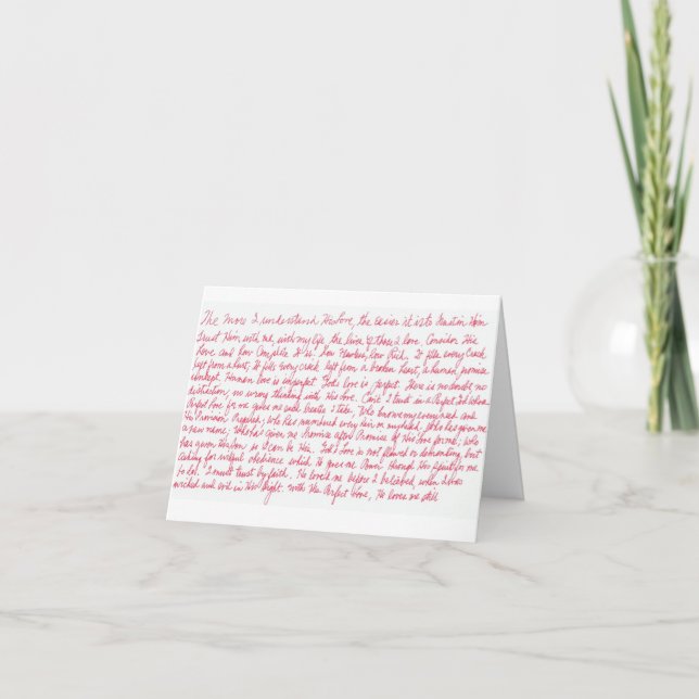 valentine holiday card (Front)