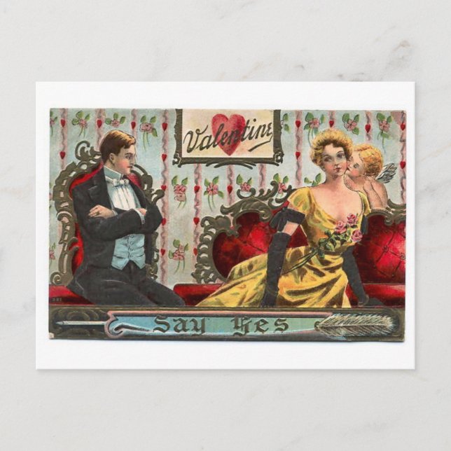 Valentine Holiday Postcard (Front)