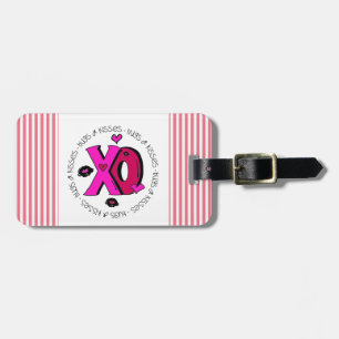 Valentine Hugs and Kisses Luggage Tag