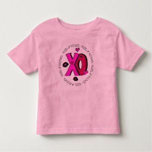 Valentine Hugs and Kisses Toddler T-Shirt