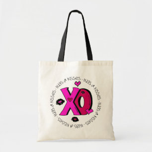 Valentine Hugs and Kisses Tote Bag