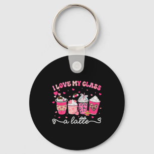 Valentine I Love My Cl A Latte Coffee Women Girl T Key Ring
