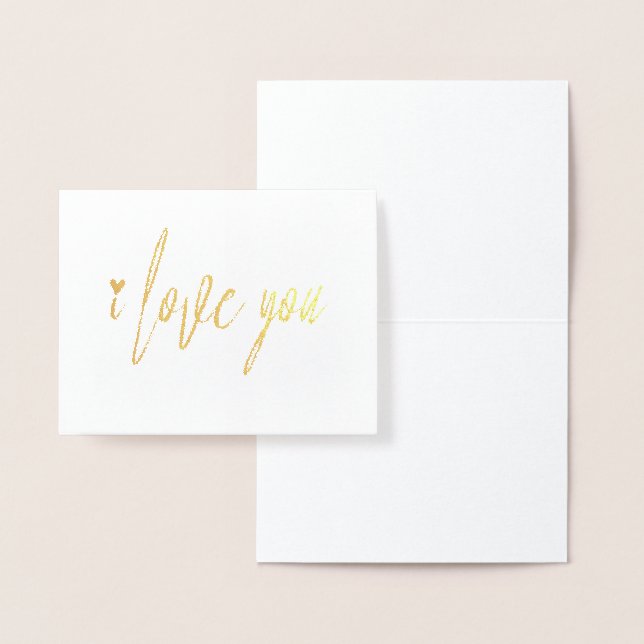 Valentine I Love You Foil Card (Display)