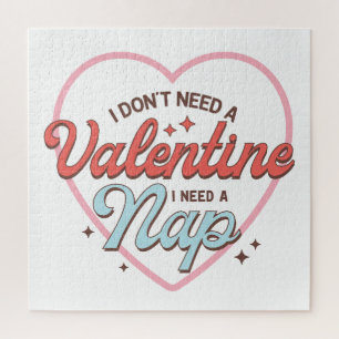 Valentine I Need Nap Jigsaw Puzzle
