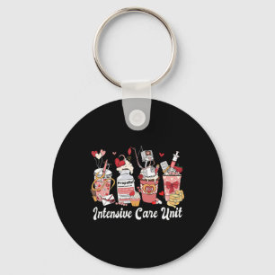 Valentine Icu Coffee Intensive Care Unit Nurse Icu Key Ring