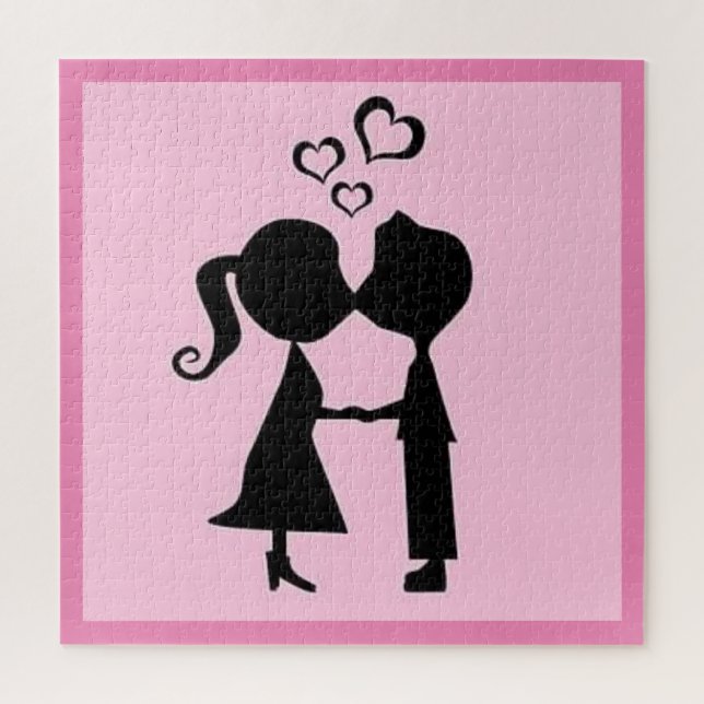VALENTINE KISS JIGSAW PUZZLE (Vertical)