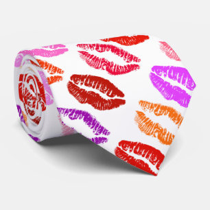 Valentine Kisses Neck Tie